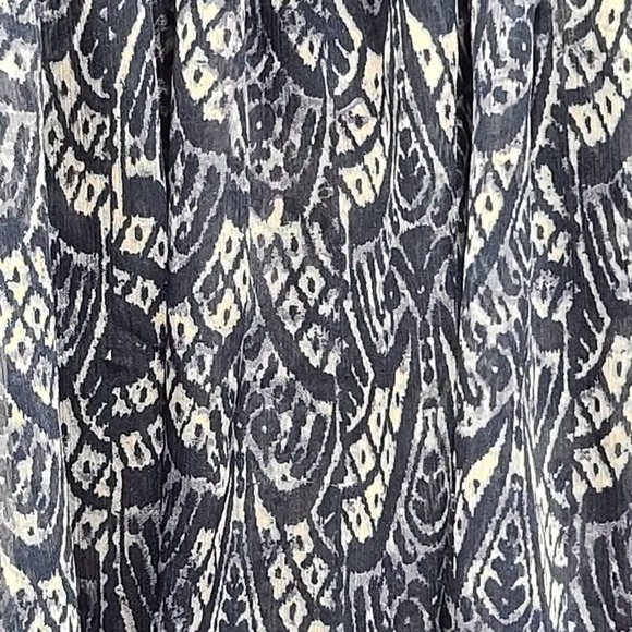 BLUE wavy mini pleated elastic waist skirt - Picture 4 of 8